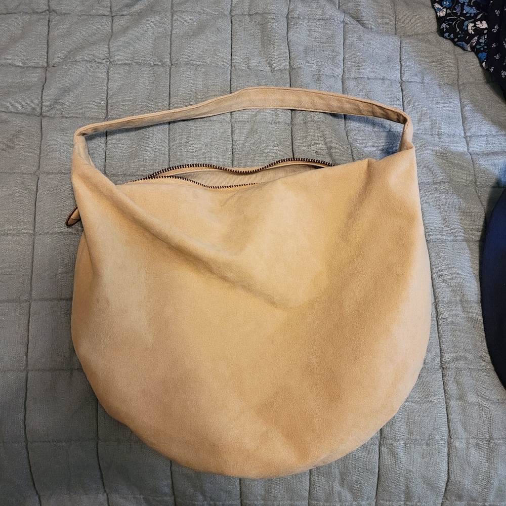 Reva skinner Vintage suede hobo bag